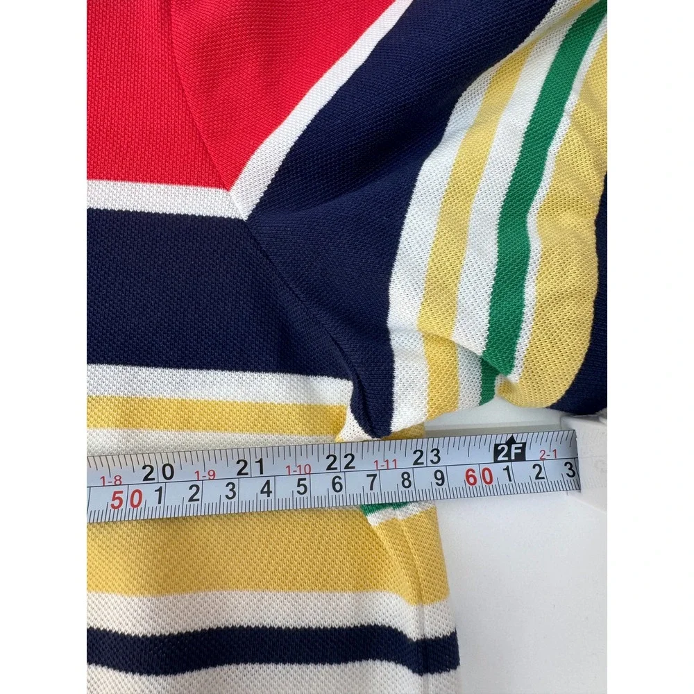 POLO Ralph Lauren Polo Shirt Mens Large Multi Color Striped Classic Fit NWT